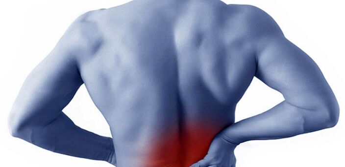 Dolor en la región lumbar.